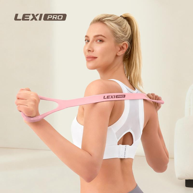 Resistance Bands Figure 8 Exercise Bands for Women Silicone Material Expander Band Back Toning Arms Chest Home Gym Yoga Equipment Quick Workout for Muscle Toning Physical Therapy Stretching Gear