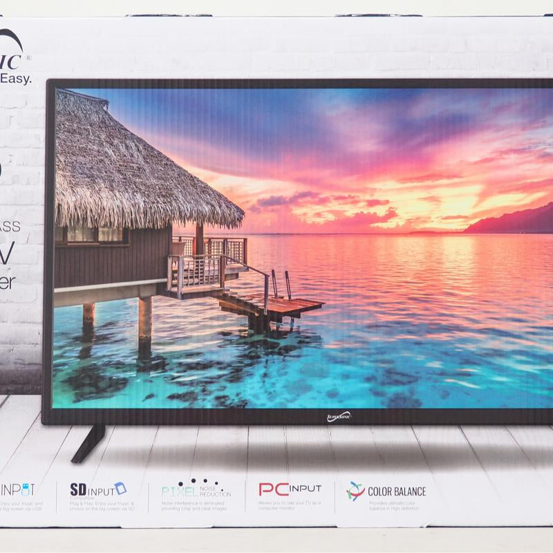 Supersonic 32-Inch LED Smart HDTV SC-3250GTV with Remote Control 1080P Resolution 60Hz Refresh Rate Google Assistant Built-In ATSC NTSC