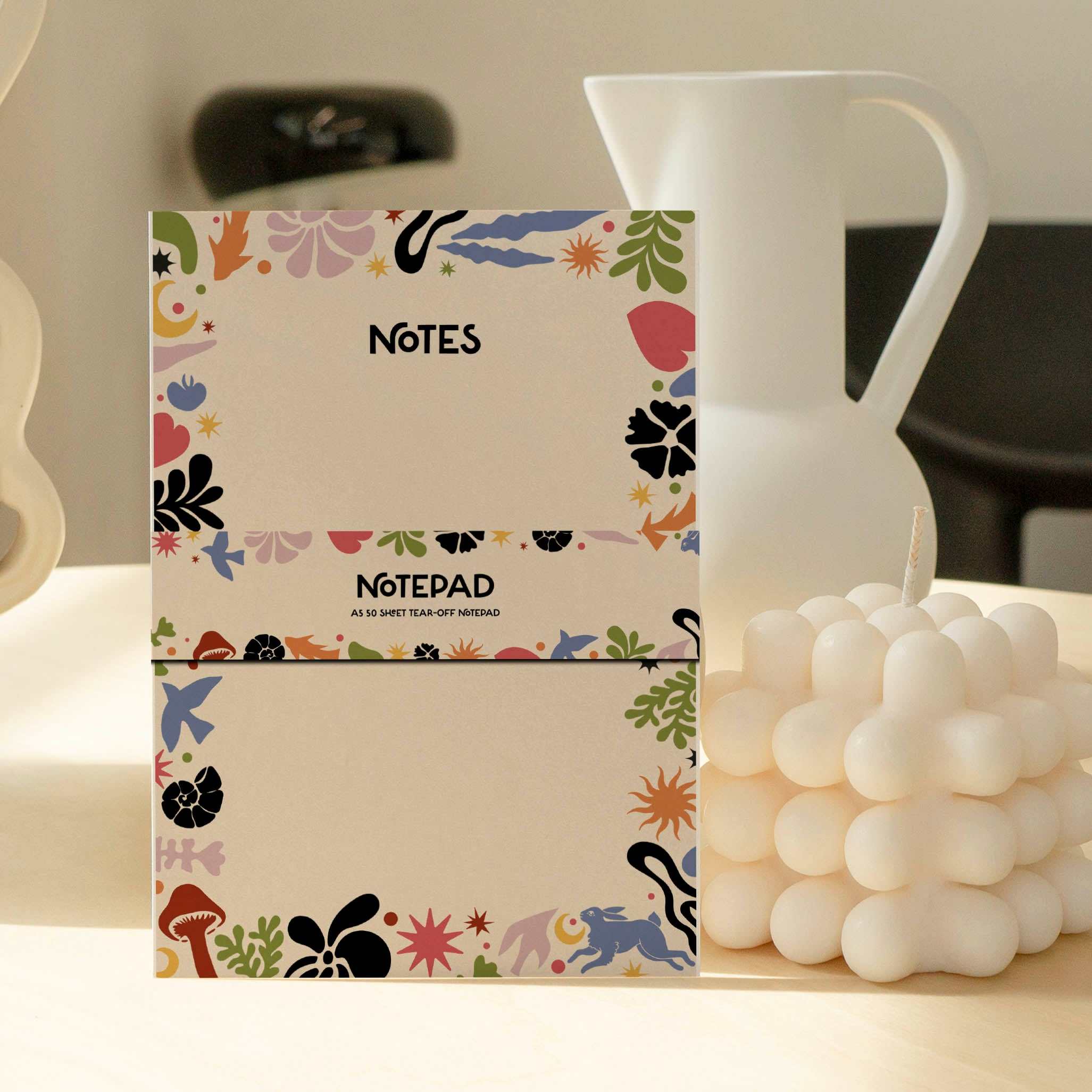 Notepad & To-Do List | Matisse Inspired | Tear Off Notepad | Productivity Pad | A5 Portrait Notepad-3